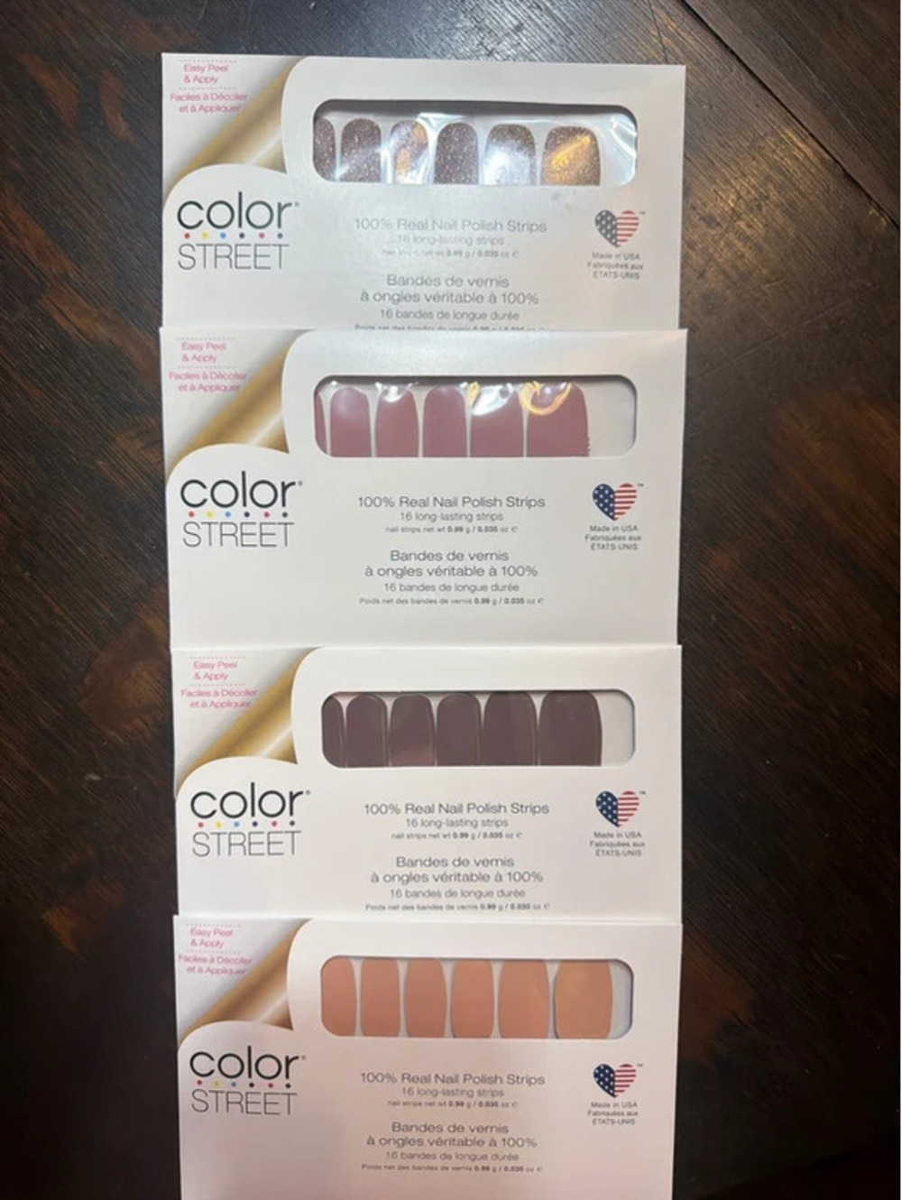 Color Street Nail Polish Strips – 4 Sets